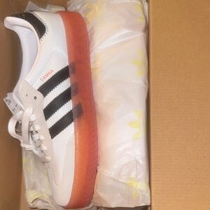 Adidas Samba White and Black Sneakers